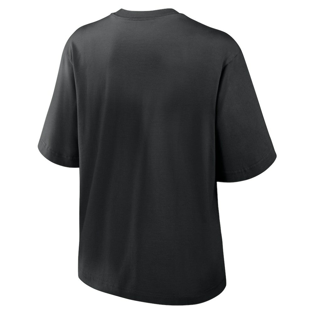 Chicago White Sox Women's Knockout Boxy T-Shirt Black | Nike