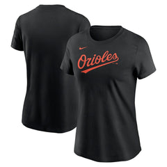 Baltimore Orioles Women's Wordmark T-Shirt Black | Nike