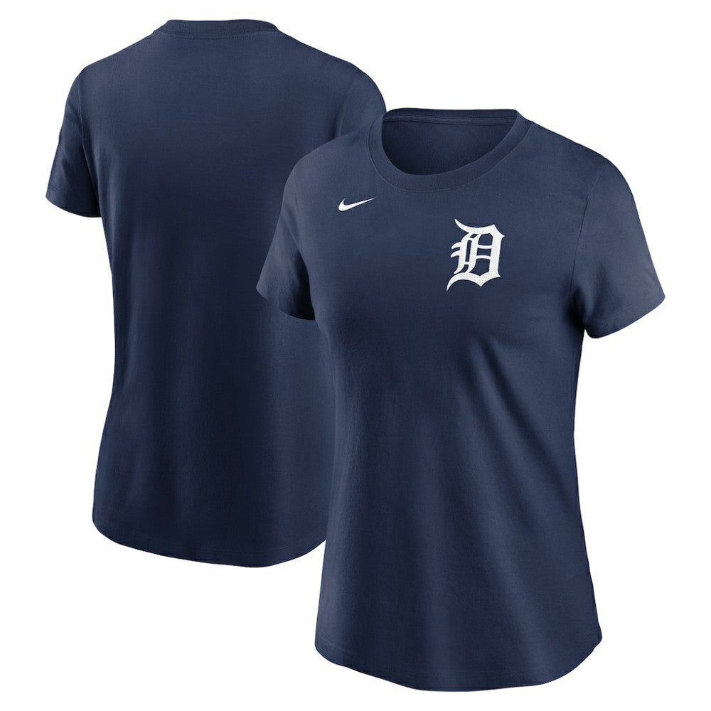 Detroit Tigers Women's Wordmark T-Shirt Navy | Nike