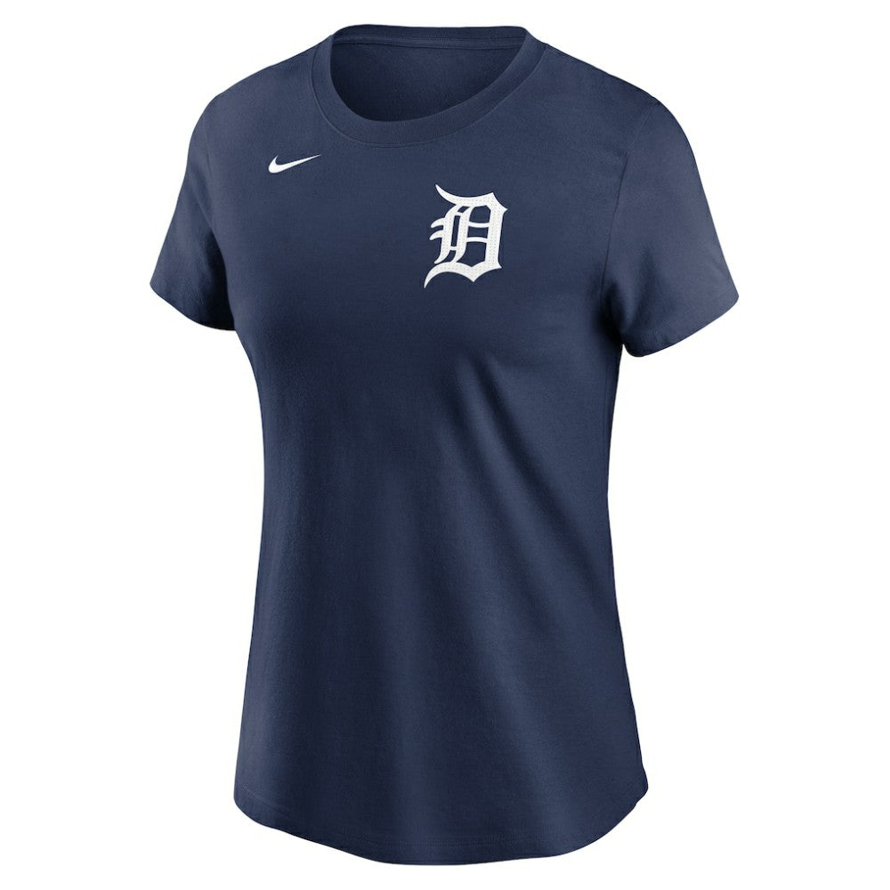 Detroit Tigers Women's Wordmark T-Shirt Navy | Nike