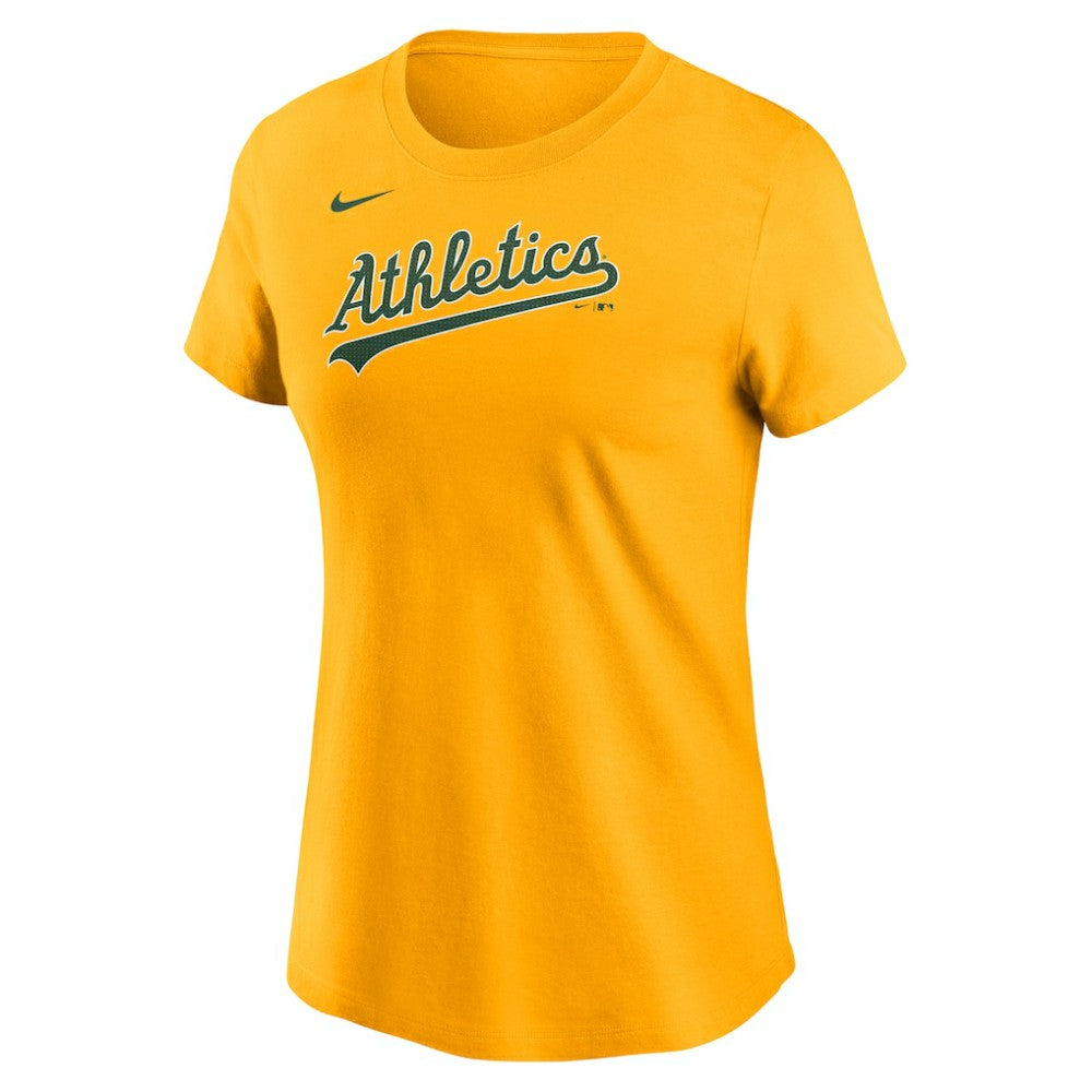 Athletics Women's Wordmark T-Shirt Gold | Nike