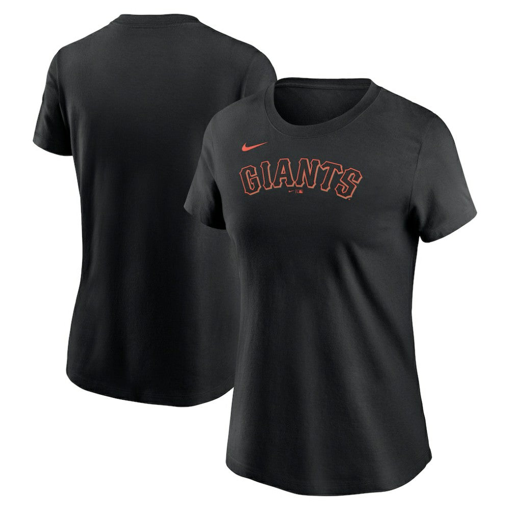 San Francisco Giants Women's Wordmark T-Shirt Black | Nike