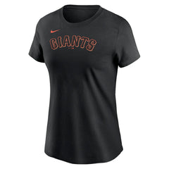 San Francisco Giants Women's Wordmark T-Shirt Black | Nike