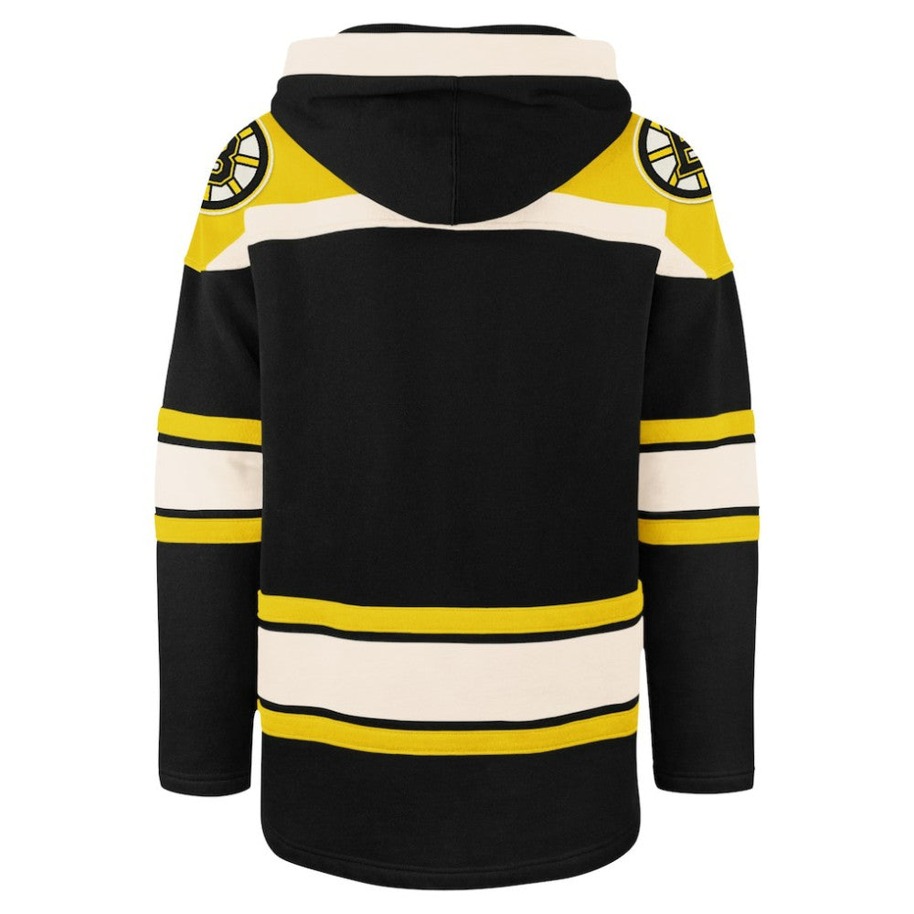 Boston Bruins '47 100th Anniversary Superior Lacer Pullover Hoodie Black