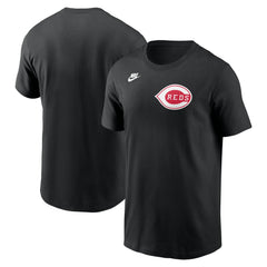 Cincinnati Reds Cooperstown Collection Wordmark T-Shirt Black | Nike