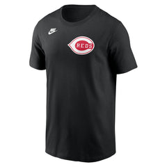 Cincinnati Reds Cooperstown Collection Wordmark T-Shirt Black | Nike