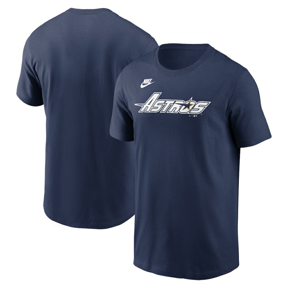 Houston Astros Cooperstown Collection Wordmark T-Shirt Navy | Nike