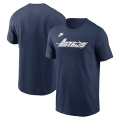 Houston Astros Cooperstown Collection Wordmark T-Shirt Navy | Nike