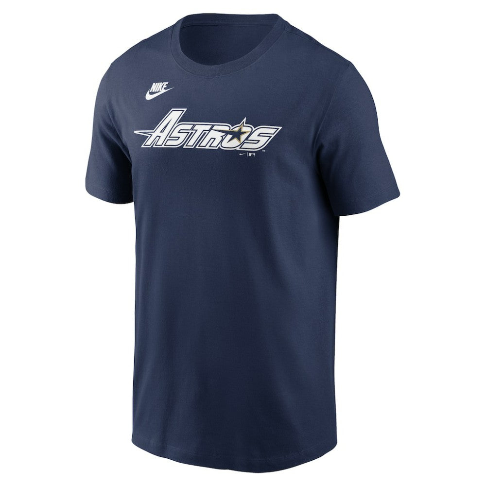 Houston Astros Cooperstown Collection Wordmark T-Shirt Navy | Nike