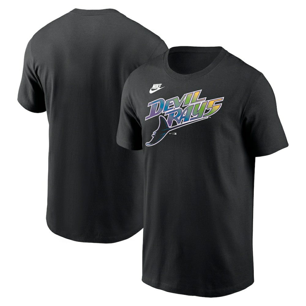 Tampa Bay Rays Cooperstown Collection Wordmark T-Shirt Black | Nike