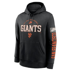 San Francisco Giants Cooperstown Collection Splitter Club Fleece Pullover Hoodie Black | Nike