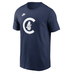 Chicago Cubs Cooperstown Collection T-Shirt Navy | Nike