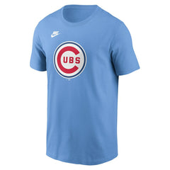 Chicago Cubs Cooperstown Collection T-Shirt Light Blue | Nike