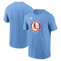 St. Louis Cardinals Cooperstown Collection T-Shirt Light Blue | Nike
