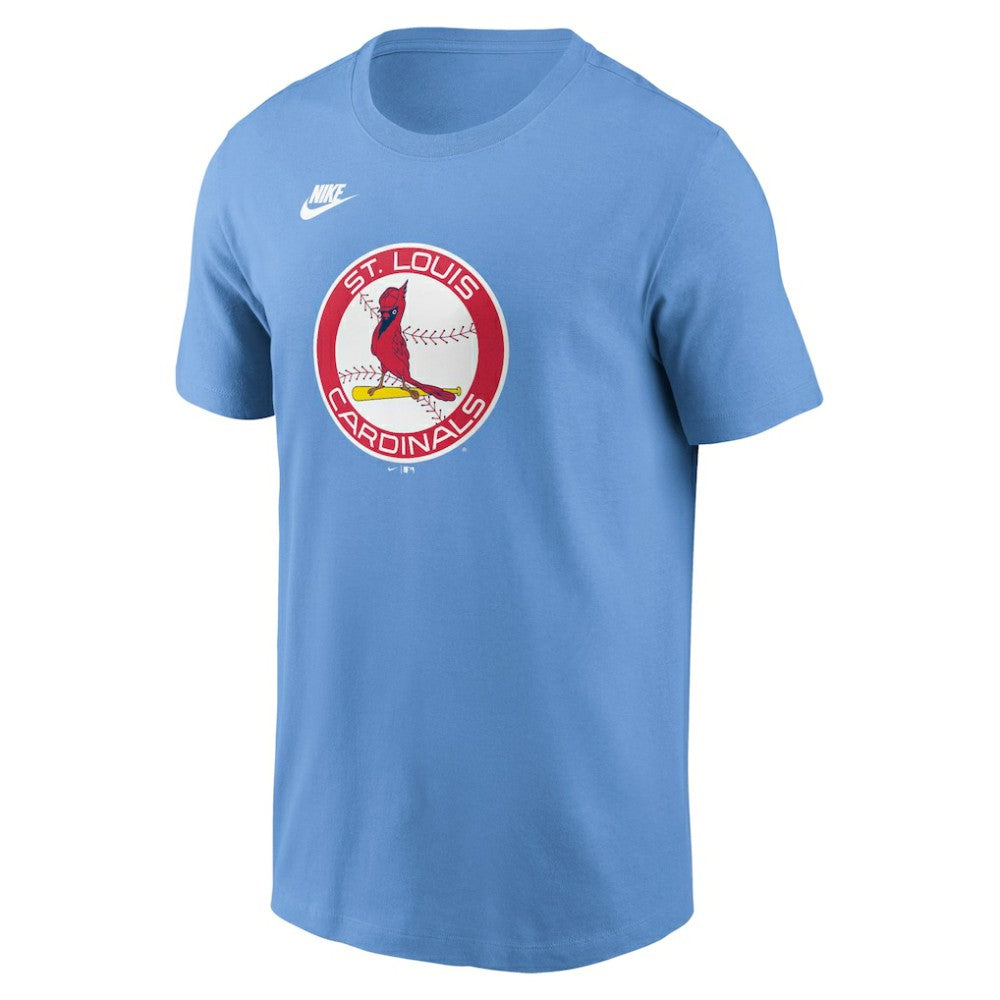 St. Louis Cardinals Cooperstown Collection T-Shirt Light Blue | Nike