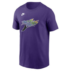 Tampa Bay Rays Cooperstown Collection T-Shirt Purple | Nike