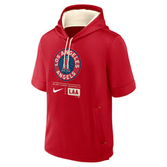 Los Angeles Angels City Connect Color Block Short Sleeve Pullover Hoodie Red | Nike