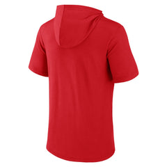 Los Angeles Angels Iconic Rebel Short Sleeve Hooded Top Red