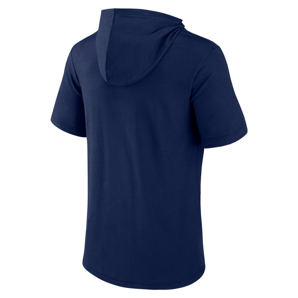 Minnesota Twins Iconic Rebel Short Sleeve Hooded Top Navy