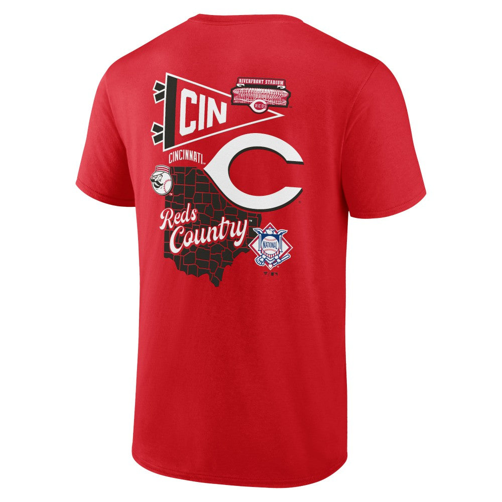 Cincinnati Reds Split Zone T-Shirt Red