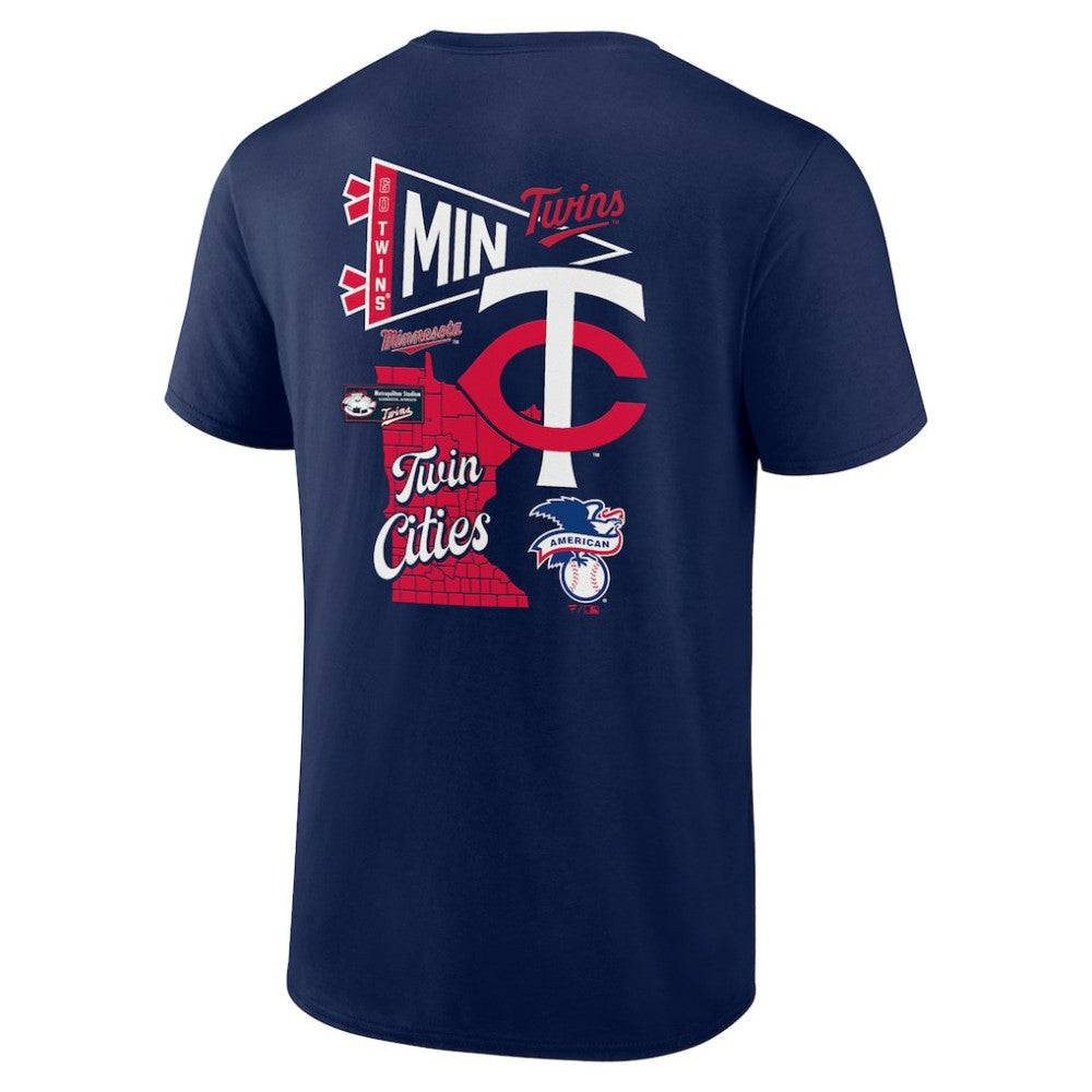 Minnesota Twins Split Zone T-Shirt Navy