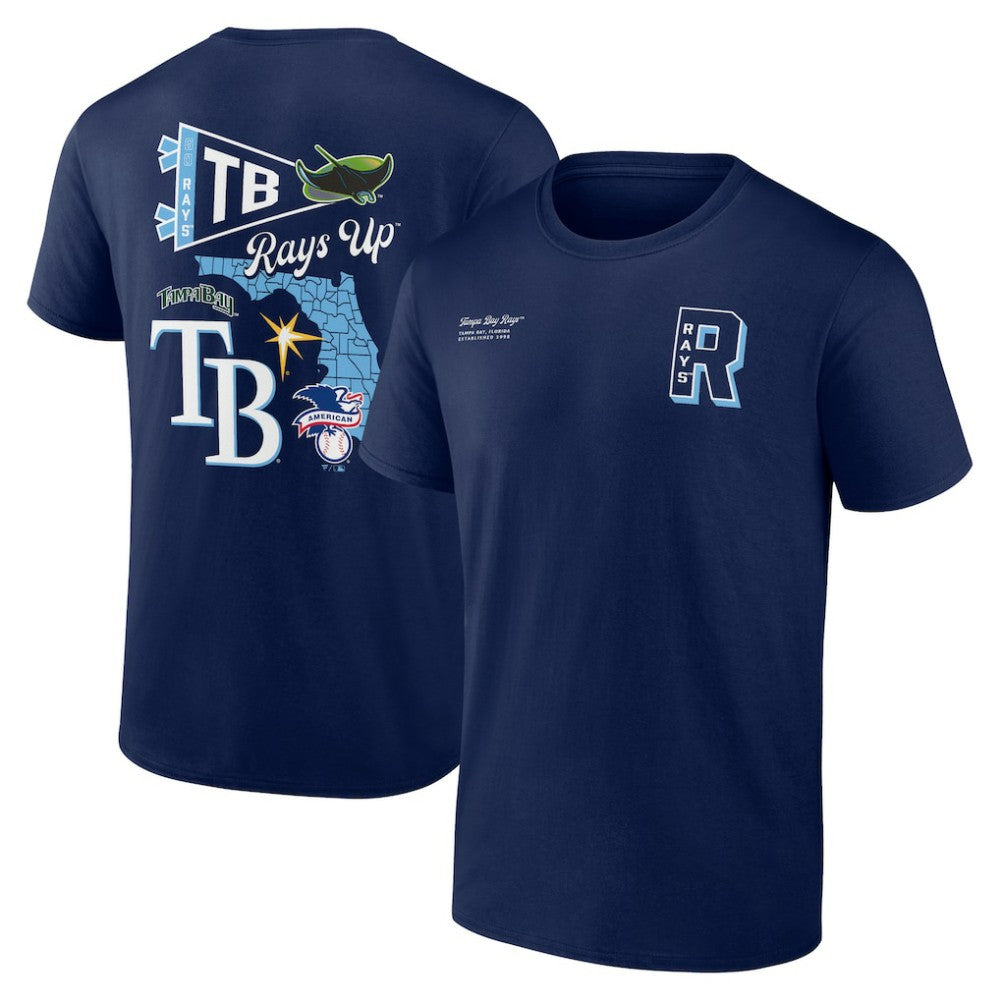 Tampa Bay Rays Split Zone T-Shirt Navy