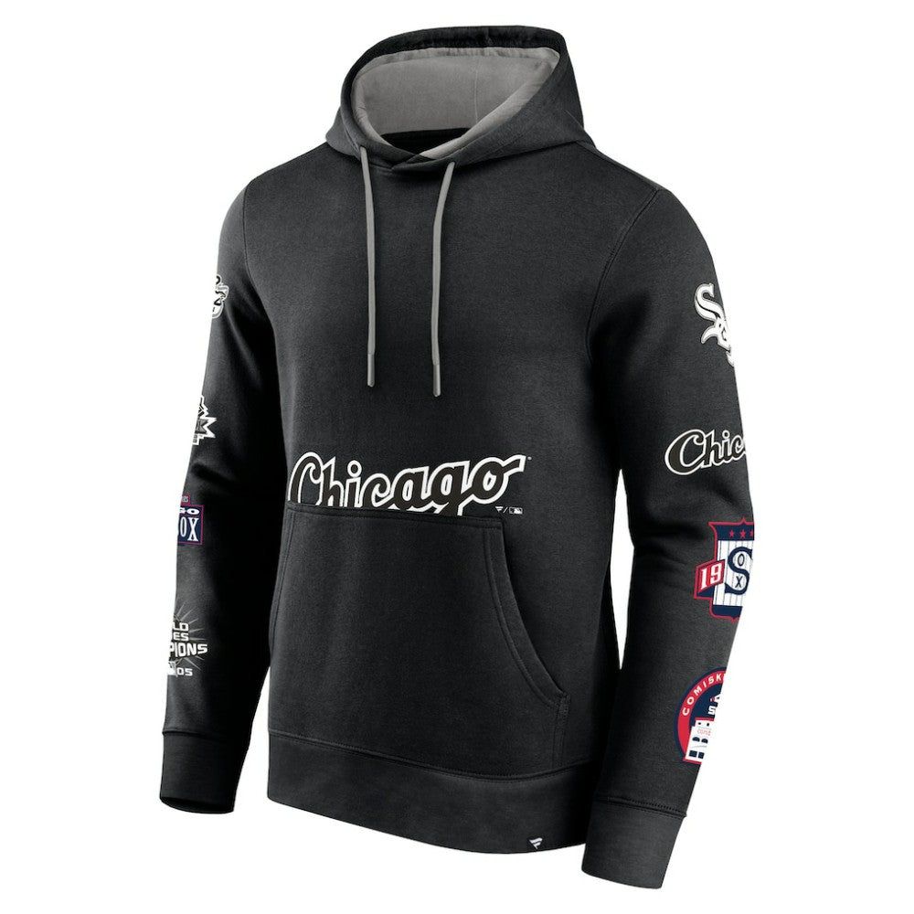 Chicago White Sox Wild Winner Pullover Hoodie Black