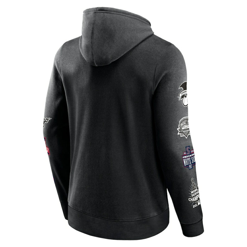 Chicago White Sox Wild Winner Pullover Hoodie Black