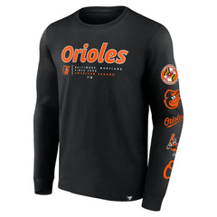 Baltimore Orioles Strike the Goal Long Sleeve T-Shirt Black