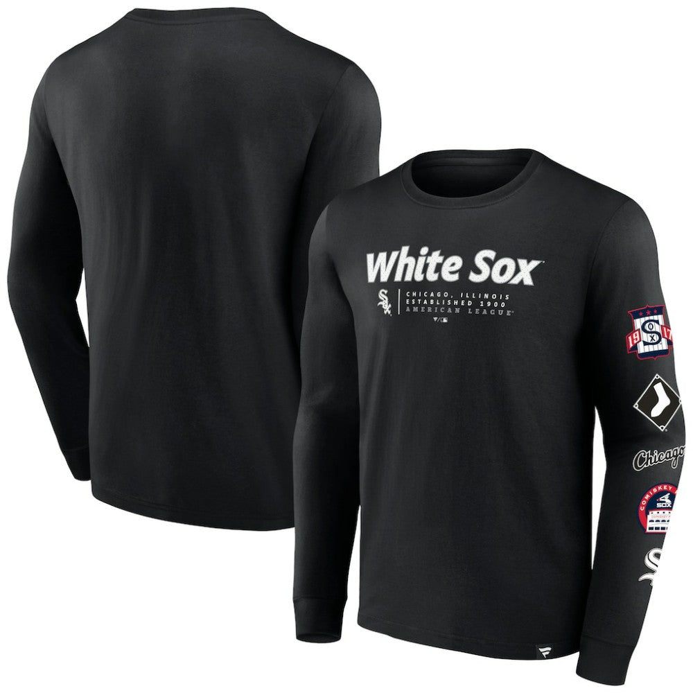 Chicago White Sox Strike the Goal Long Sleeve T-Shirt Black