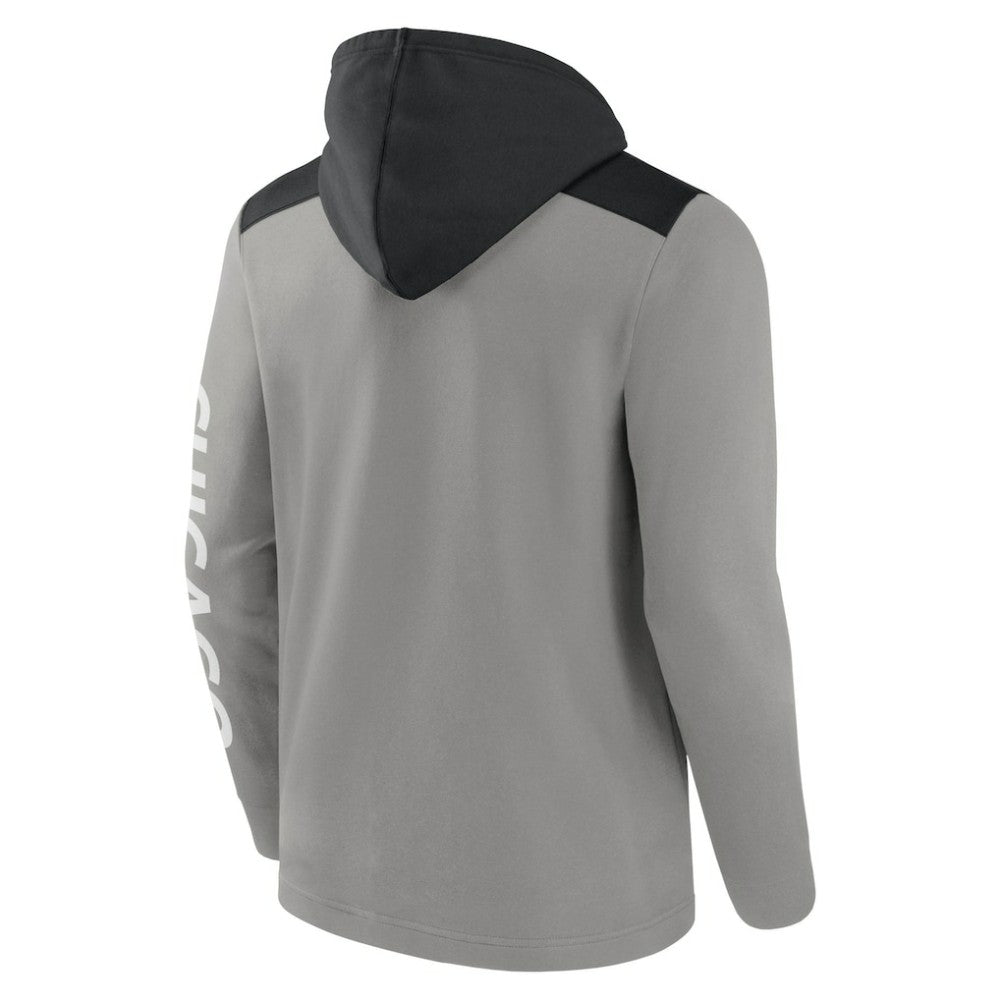 Chicago White Sox Ace Hoodie Full-Zip Sweatshirt Gray/Black