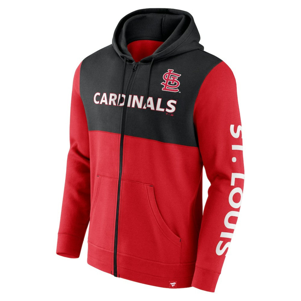 St. Louis Cardinals Ace Hoodie Full-Zip Sweatshirt Red/Black