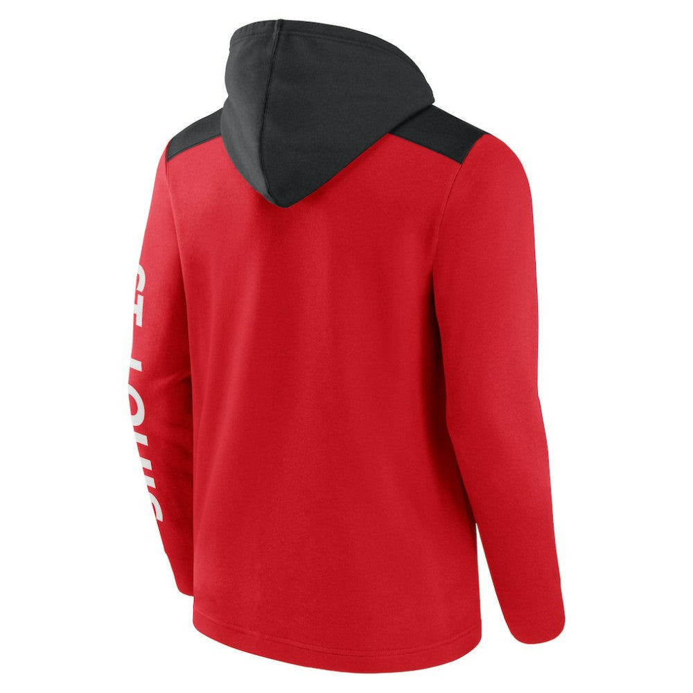 St. Louis Cardinals Ace Hoodie Full-Zip Sweatshirt Red/Black