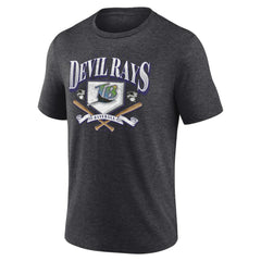 Tampa Bay Rays Home Team Tri-Blend T-Shirt Heather Charcoal