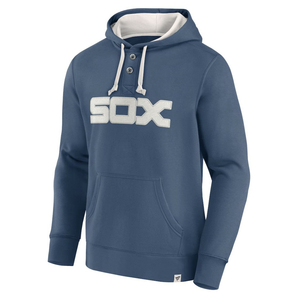 Chicago White Sox Navy Plan for Adversity Henley Fleece Pullover Hoodie