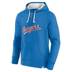 Texas Rangers Royal Plan for Adversity Henley Fleece Pullover Hoodie