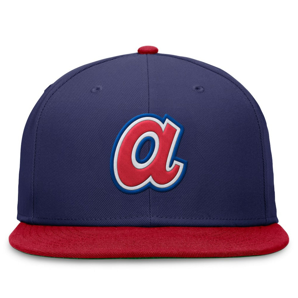 Atlanta Braves Rewind Cooperstown True Performance Fitted Hat Royal/Red | Nike