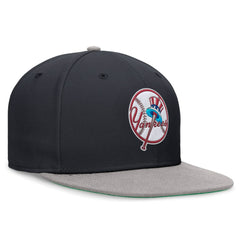 New York Yankees Rewind Cooperstown True Performance Fitted Hat Navy/Gray | Nike