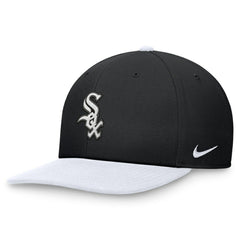Chicago White Sox Two-Tone Snapback Hat Black/White | Nike