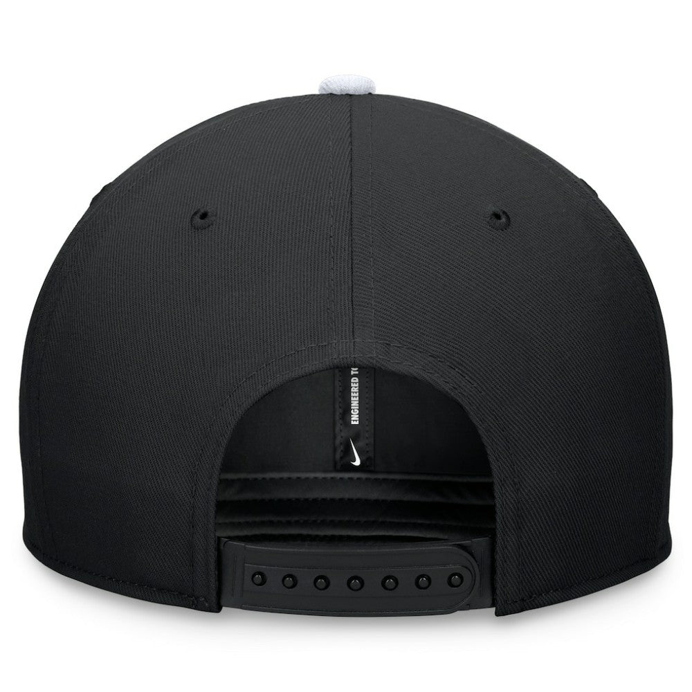 Chicago White Sox Two-Tone Snapback Hat Black/White | Nike
