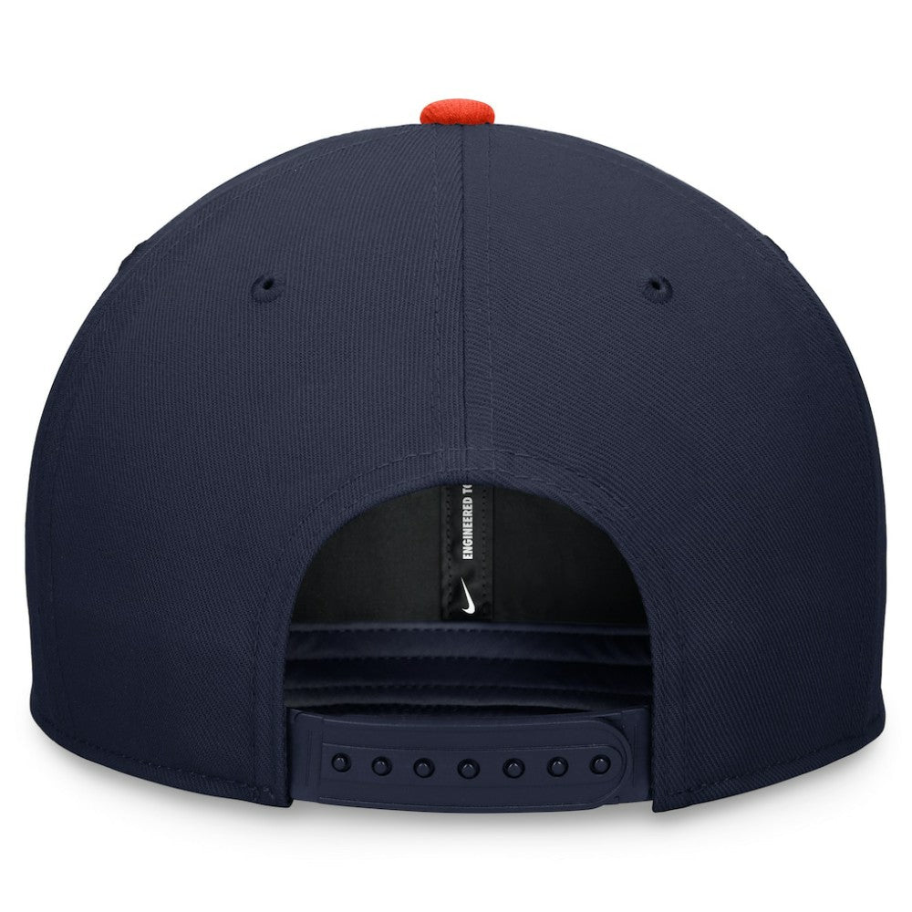 Houston Astros Two-Tone Snapback Hat Navy/Orange | Nike