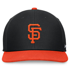 San Francisco Giants Two-Tone Snapback Hat Black/Orange | Nike