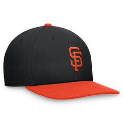 San Francisco Giants Two-Tone Snapback Hat Black/Orange | Nike