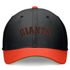 San Francisco Giants Cooperstown Collection Rewind Swooshflex Performance Hat Black/Orange | Nike
