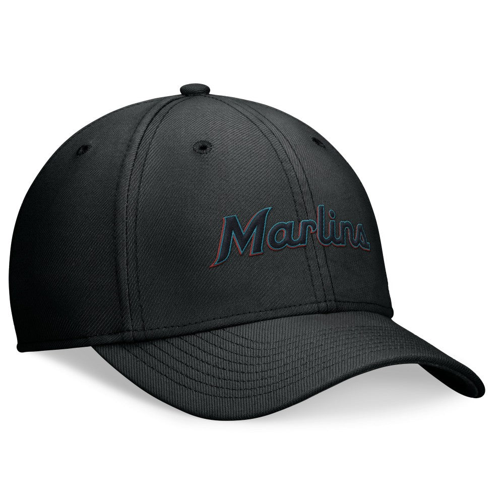 Miami Marlins Performance Flex Hat Black | Nike