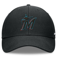 Miami Marlins Club Performance Adjustable Hat Black | Nike
