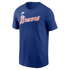 Hank Aaron Atlanta Braves Cooperstown Collection Fuse Name & Number T-Shirt Royal | Nike