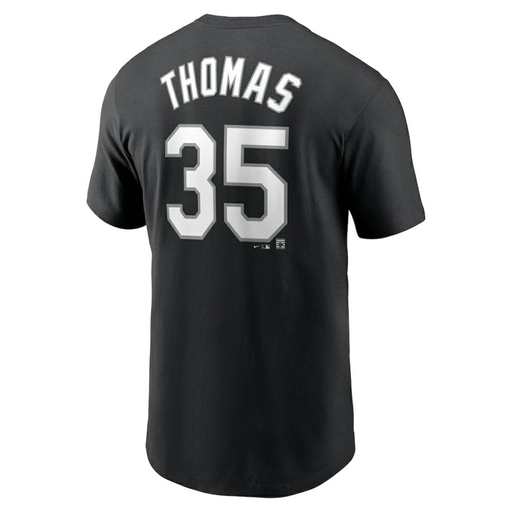 Frank Thomas Chicago White Sox Cooperstown Collection Fuse Name & Number T-Shirt Black | Nike