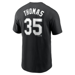Frank Thomas Chicago White Sox Cooperstown Collection Fuse Name & Number T-Shirt Black | Nike