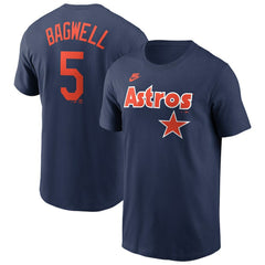 Jeff Bagwell Houston Astros Cooperstown Collection Fuse Name & Number T-Shirt Navy | Nike